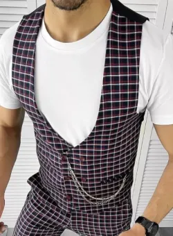 Vesta barbati eleganta slim fit 11801 E V1
