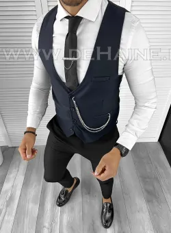 Vesta barbati eleganta slim fit bleumarin B8165 O4-5.1