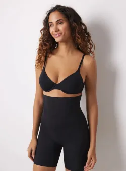 women'secret pantaloni scurti modelatori SHAPE MICRO BONDING femei, culoarea negru, 5182799