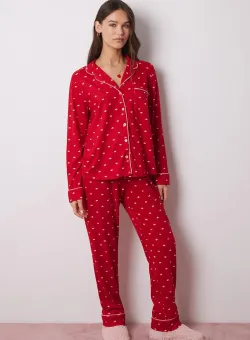 women'secret pijama LA VECINA RUBIA femei, culoarea rosu, 3138649
