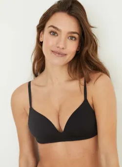 women'secret sutien LOVELY culoarea negru, neted