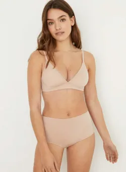 women'secret sutien NATURAL culoarea bej, neted