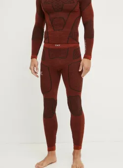 X-Bionic jambiere funcționale Symbio Merino culoarea rosu, YPP2W24M