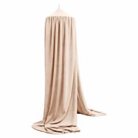 Baldachin pentru copii Ikonka Beige Boho, tip cort tipi de suspendat, include set complet pentru montaj, inaltime totala 280 cm