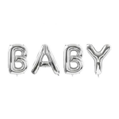 Balon folie baby argintiu 262x86 cm