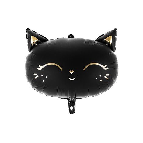 Balon folie pisica neagra 48x36 cm  Party Deco PDFB84