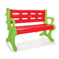 Bancuta de gradina pentru copii Pilsan Bench Red,utilizare interiorexterior,margini rotunjite,dimensiune 106x50x73 cm