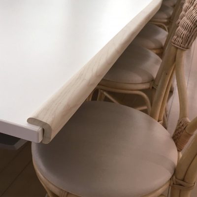 Banda protectie colturi pentru copii Car Boy Safety culoarea lemnului alb din spuma 37x900x22x31x9 mm