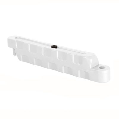 Bariera modulara delimitare traseu karting, piste sau parcari, HDPE, umplere cu apa, anti-impact, rezistenta UV, interior exterior 100x12x18 cm, alb