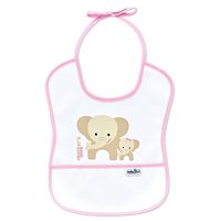 Baveta impermeabila pentru copii BabyJem Small Pink