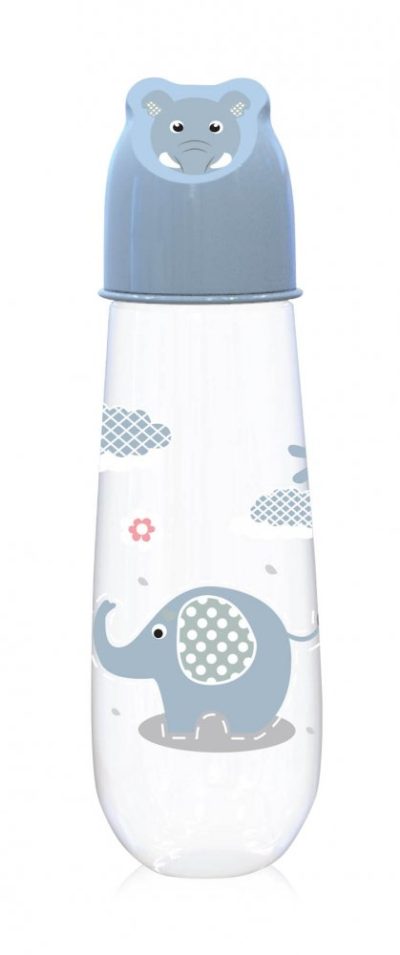 Biberon Animals 250 ml capac decorat 0 luni+ Moonlight Blue