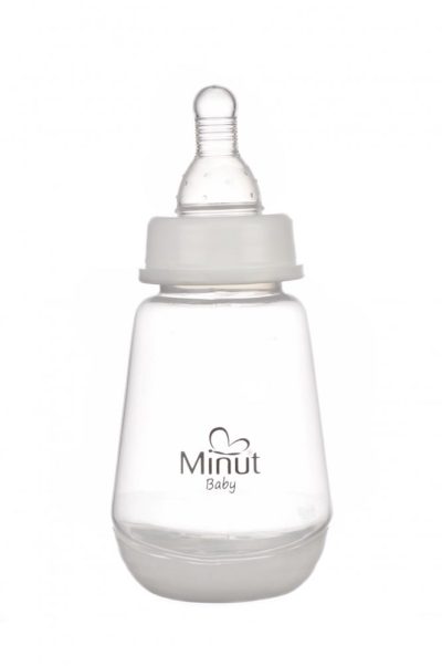 Biberon Minut Baby cu tetina silicon 0+, 150 ml