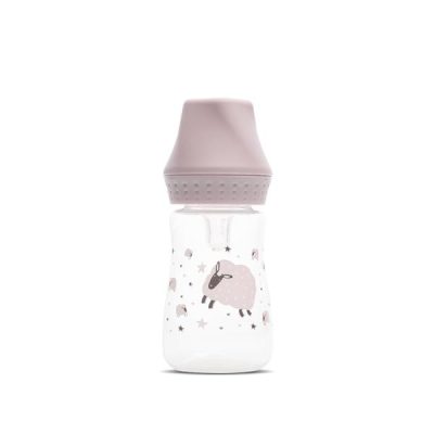 Biberon My Friend tetina moale din silicon 0 luni+ 125 ml Mellow Rose