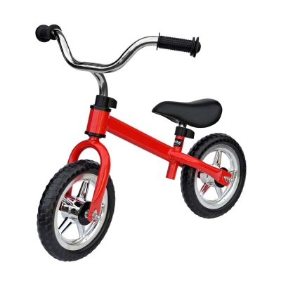 Bicicleta copii fara pedale 10 red Nordic Hoj, de la 2 ani, roti EVA cu rulmenti, sa reglabila in intervalul 32-41 cm, greutate maxima admisa 25 Kg