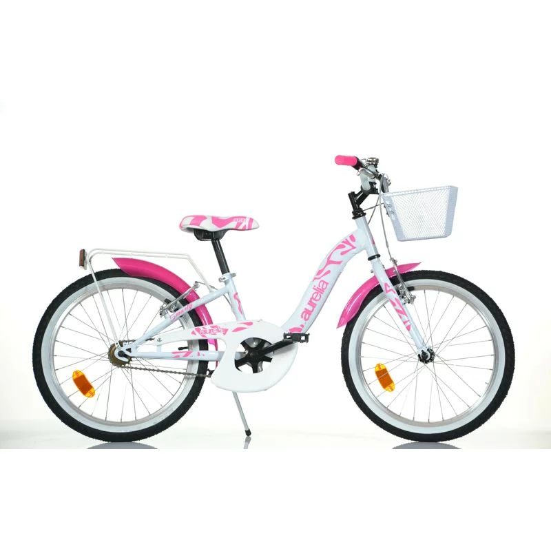 Bicicleta cu pedale, Dino Bikes, City Smarty, 20 inch, Pink and White