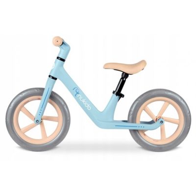 Bicicleta fara pedale pentru copii Nukido Light Flee Albastru 87x39x54 cm,de la 2ani, roti EVA,sezut moale cu inaltime reglabila intre 35-41 cm,cadru rezistent,manere cauciucate ergonomice cu opritori