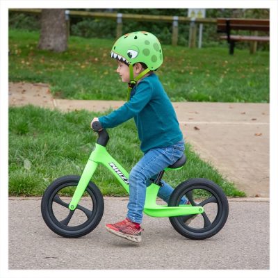 Bicicleta fara pedale TickiT Whizz Bike de echilibru, sa reglabila, greutate suportata 30 kg verde