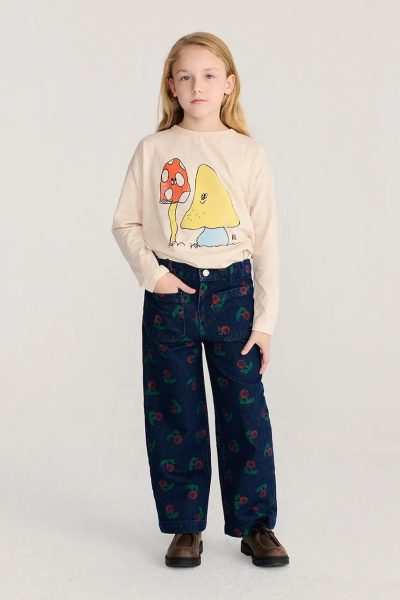 Bobo Choses  blugi straight pentru copii Stamp Bloom
