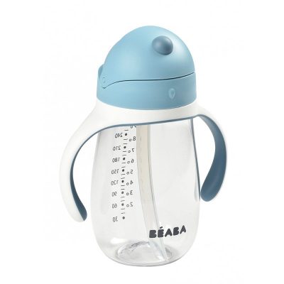 Cana cu pai din tritan Beaba 300 ml Windy Blue