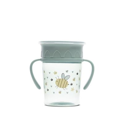 Cana de tranzitie Lorelli All Around Cup Iceberg Green 360 grade, 270 ml, 12 luni+