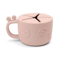 Cana din silicon pentru gustari Done by Deer Raffi Roz Pudra