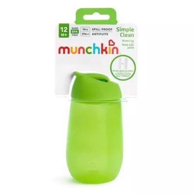 Cana Simple Clean Munchkin cu pai 296ml 12L+ green