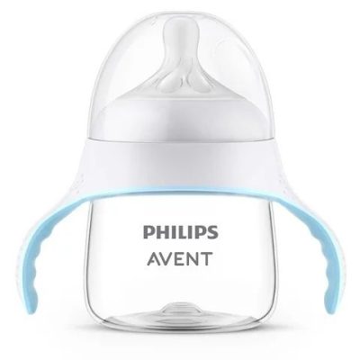 Canuta cu tetina, Philips Avent, Natural Response, 6 luni+, 150 ml, Fara BPA, Anticolici, Alb