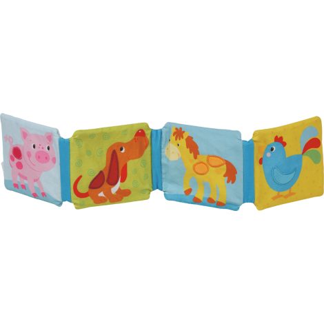 Carte textila cu sunete - zornait, chitait, fosnet, pentru bebelusi si toddleri