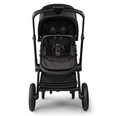 Carucior 2 in 1 pentru copii Bugaboo Fox 5 Noir Limited edition black moonlight cu suspensii, spatar reglabil si maner ajustabil