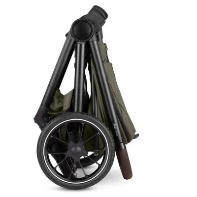 Carucior 2 in 1 pentru copii Circle Abc design S Three Verde cu suspensie, maner telescopic, suport reglabil pentru picioare, greutate admisa 22 kg