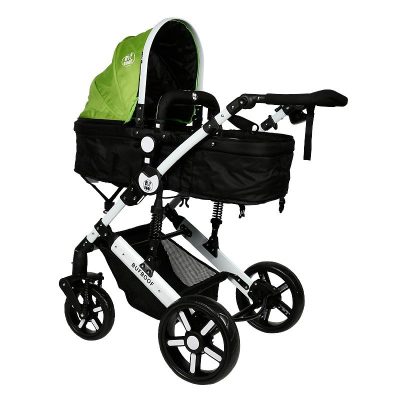 Carucior 2 in 1 reversibil Buf Boof 0-36 luni X2 Green