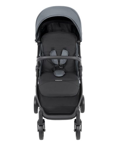 Carucior copii KikkaBoo Alexa Gri deschis cu spatar reglabil 4 pozitii,pliere compacta,pana la 22kg,roti eva pivotante,baldachin reglabil cu extensie si viziera