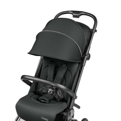 Carucior copii Peg Perego Volo, ultracompact, 0 - 22 kg, cu spatar si suport pentru picioare reglabile, frana centralizata, bara frontala detasabila si geanta transport inclusa, 5.4 kg, Metal, Verde