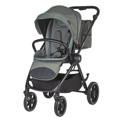 Carucior modular 2 in 1 Coccolle Serry Moss Green + Scoica auto iSize Coccolle Knox Black