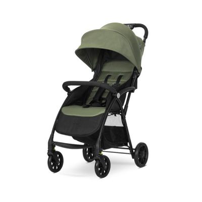 Carucior pentru copii Lorelli Fresh Green New ultra-light, suport picioare reglabil, bara detasabila, suspensie, greutate admisa 22 kg