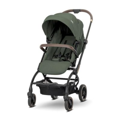 Carucior pentru nou-nascut, Lorelli Makaya, cu scaun rotativ 360 grade, cadru din aluminiu, pana la 22 kg, Green