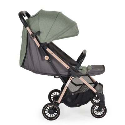 Carucior sport pentru copii Moni Berlin Green recomandat de la nastere, greutate admisa 22kg,roti pivotante cu suspensii,pliere automata,spatar reglabil cu pozitie de somn,baldachin cu 3 sectiuni,suport picioare