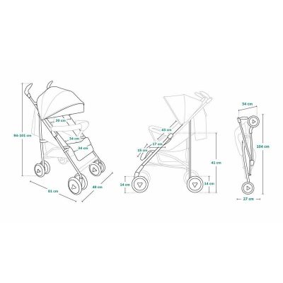 Carucior sport Lionelo Irma Dreamin, Editie limitata, Cu plasa de tantari, Standard de siguranta EN1888-1 Negru