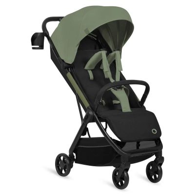 Carucior sport, Lionelo, Julie Air, Greutate redusa - 7.5 kg, Sustine 22 kg, 6 luni+, Capotina impermeabila, Protectie SPF 50+, Include suport sticla, Pliere compacta pentru calatorii, Conform cu EN1888-1 si EN1888-2, Verde Sage