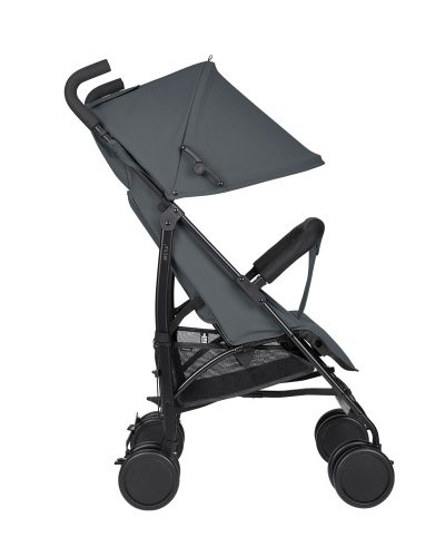 Carucior sport pentru copii KikkaBoo Beetle 2Dark Grey cu spatar reglabil,bara de protectie detasabila,pliere tip umbrel,copertina reglabila,roti pivotante detasabile,pana la 22kg
