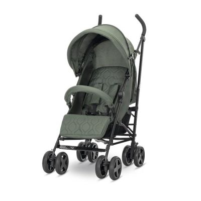 Carucior sport pentru copii Lorelli Ida Green cu spatar reglabil in 4 pozitii, pliere tip umbrela, bara frontala detasabila, suport reglabil pentru picioare, roti cu suspensii