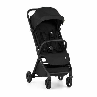 Carucior sport, Petite&Mars, Flip, Pliere compacta cu o mana, Spatar reglabil pana la pozitie de somn, Suport picioare reglabil, Copertina extensibila cu protectie UPF50+, Pana la 22 kg, 0 luni+, Negru