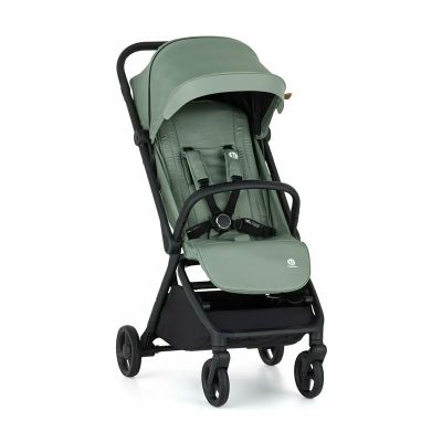 Carucior sport, Petite&Mars, Flip, Pliere compacta cu o mana, Spatar reglabil pana la pozitie de somn, Suport picioare reglabil, Copertina extensibila cu protectie UPF50+, Pana la 22 kg, 0 luni+, Verde Matcha