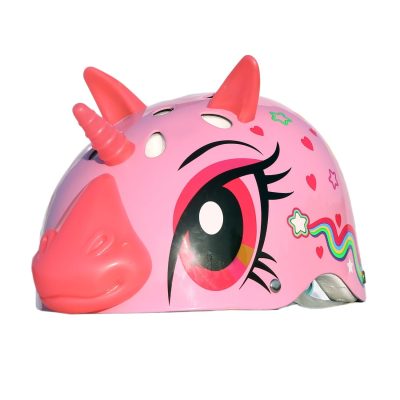 Casca de protectie cu lumini, Street Jam, Magic Unicorn, Marimea S, Roz