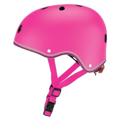 Casca de protectie Globber, Primo, cu lumini, roz