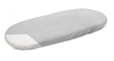 Cearceaf pentru saltea landou copii Sensillo Terry Gri 75x35 cm cu elastic roata,lavabil 40grade,material terry din bumbac