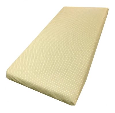Cearsaf cu elastic roata 140x70 cm Buline albe pe crem