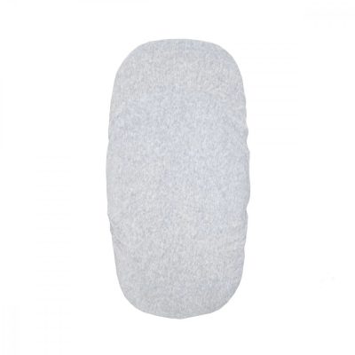 Cearsaf din velur cu elastic pentru carucior 90x50 cm Twins Gri