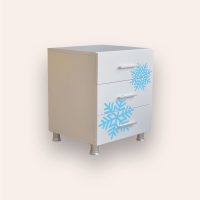 Comoda pentru copii CameraMagica Frozen alb