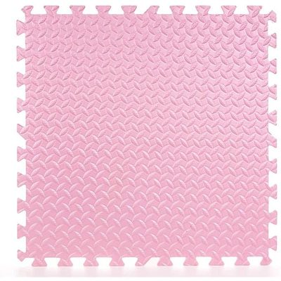 Covoras puzzle xl, 60x60 cm, grosime 2 cm, spuma eva, 2 piese culoare roz
